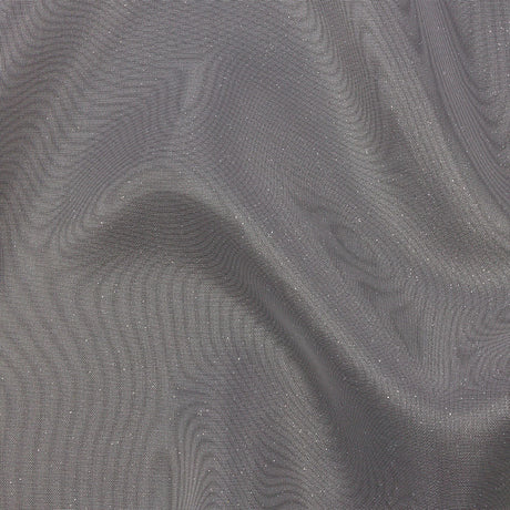Polyester Mesh Organza with Silver Glitter - White - Starlight Collection
