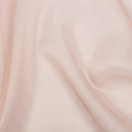Polyester Mesh Organza with Silver Glitter - Rose Gold - Starlight Collection