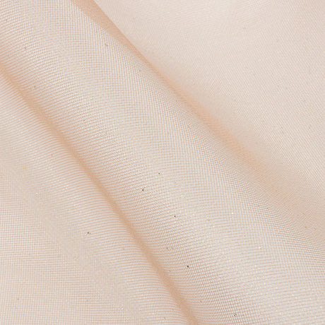 Polyester Mesh Organza with Silver Glitter - Tan - Starlight Collection