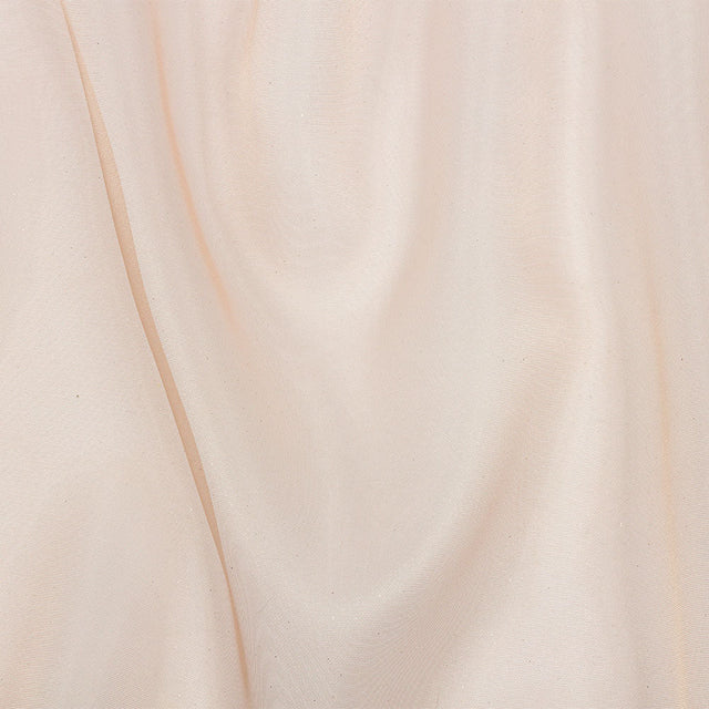 Polyester Mesh Organza with Silver Glitter - Tan - Starlight Collection