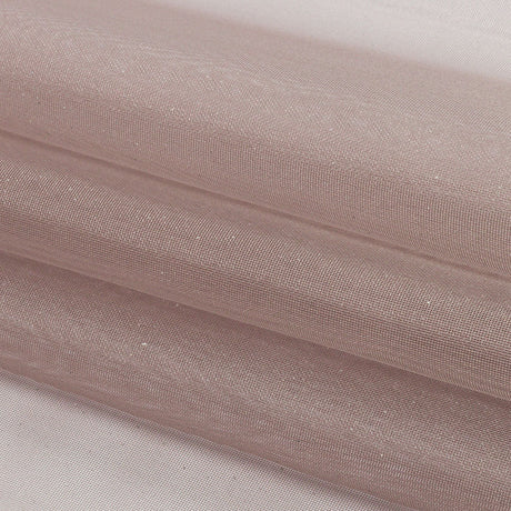 Polyester Mesh Organza with Silver Glitter - Stone - Starlight Collection