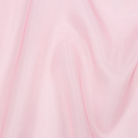 Polyester Mesh Organza with Silver Glitter - Bubblegum - Starlight Collection