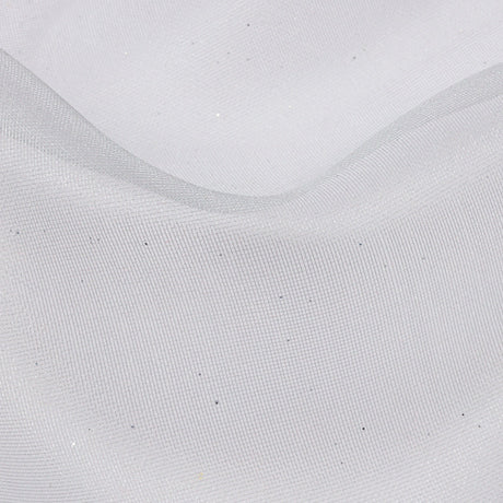 Polyester Mesh Organza with Silver Glitter - Pale Blue - Starlight Collection