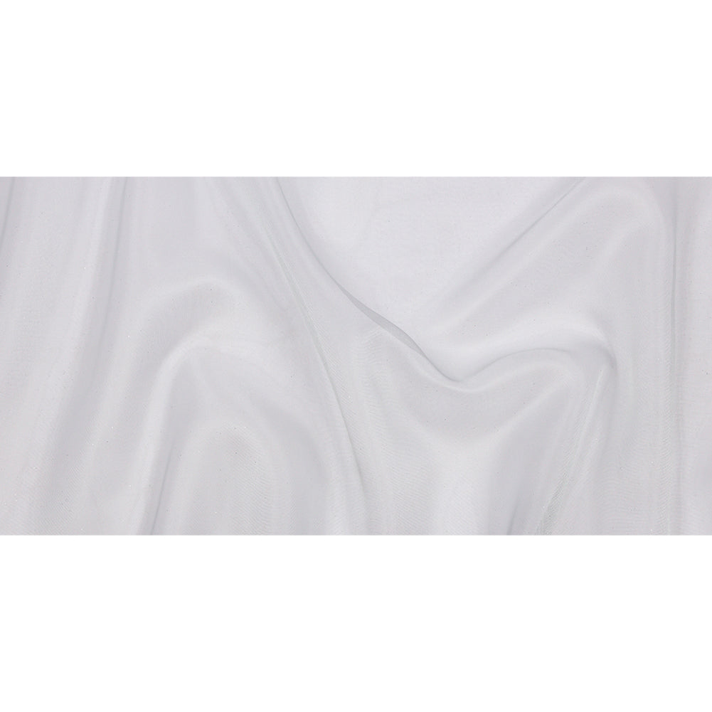 Polyester Mesh Organza with Silver Glitter - Pale Blue - Starlight Collection