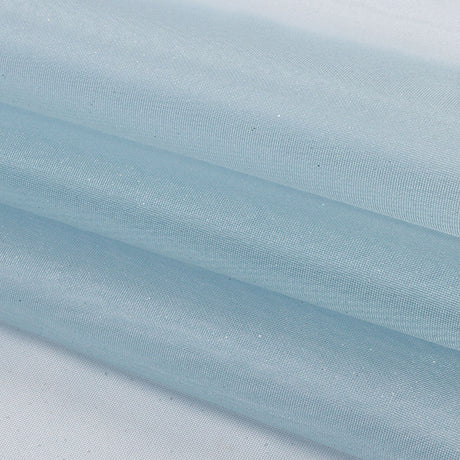 Polyester Mesh Organza with Silver Glitter - Sky Blue - Starlight Collection