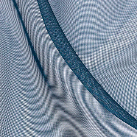 Polyester Mesh Organza with Silver Glitter - Navy - Starlight Collection