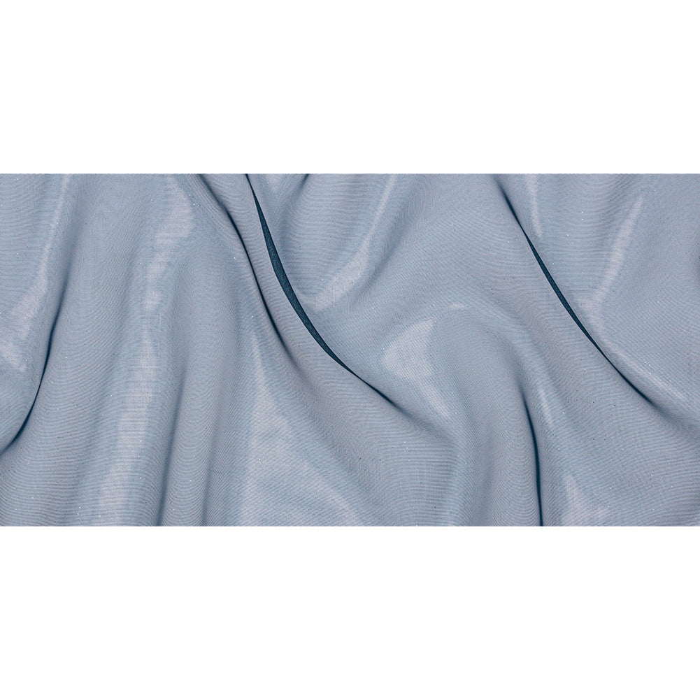 Polyester Mesh Organza with Silver Glitter - Navy - Starlight Collection