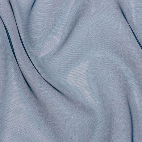 Polyester Mesh Organza with Silver Glitter - Navy - Starlight Collection