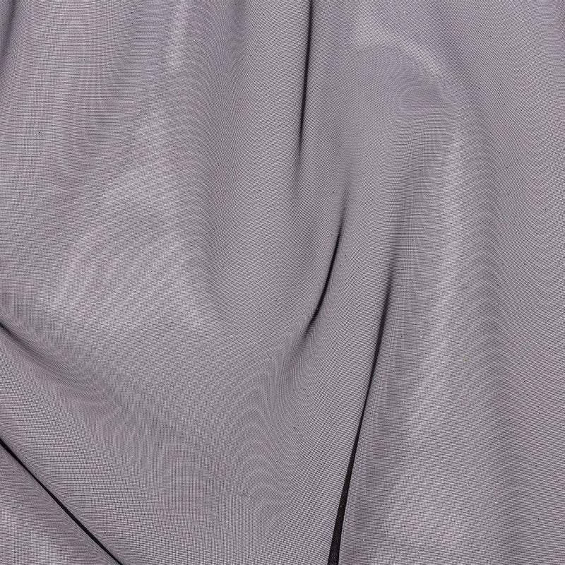 Polyester Mesh Organza with Silver Glitter - Black - Starlight Collection