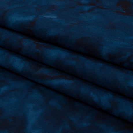 Island Batiks Foundation Basics Navy Abstract Quilting Cotton
