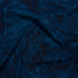 Island Batiks Foundation Basics Navy Abstract Quilting Cotton