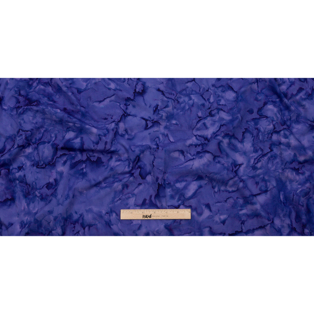 Island Batiks Foundation Basics Blurple Abstract Quilting Cotton
