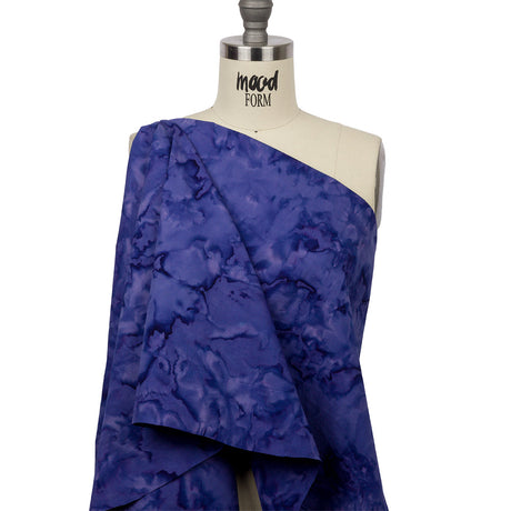 Island Batiks Foundation Basics Blurple Abstract Quilting Cotton