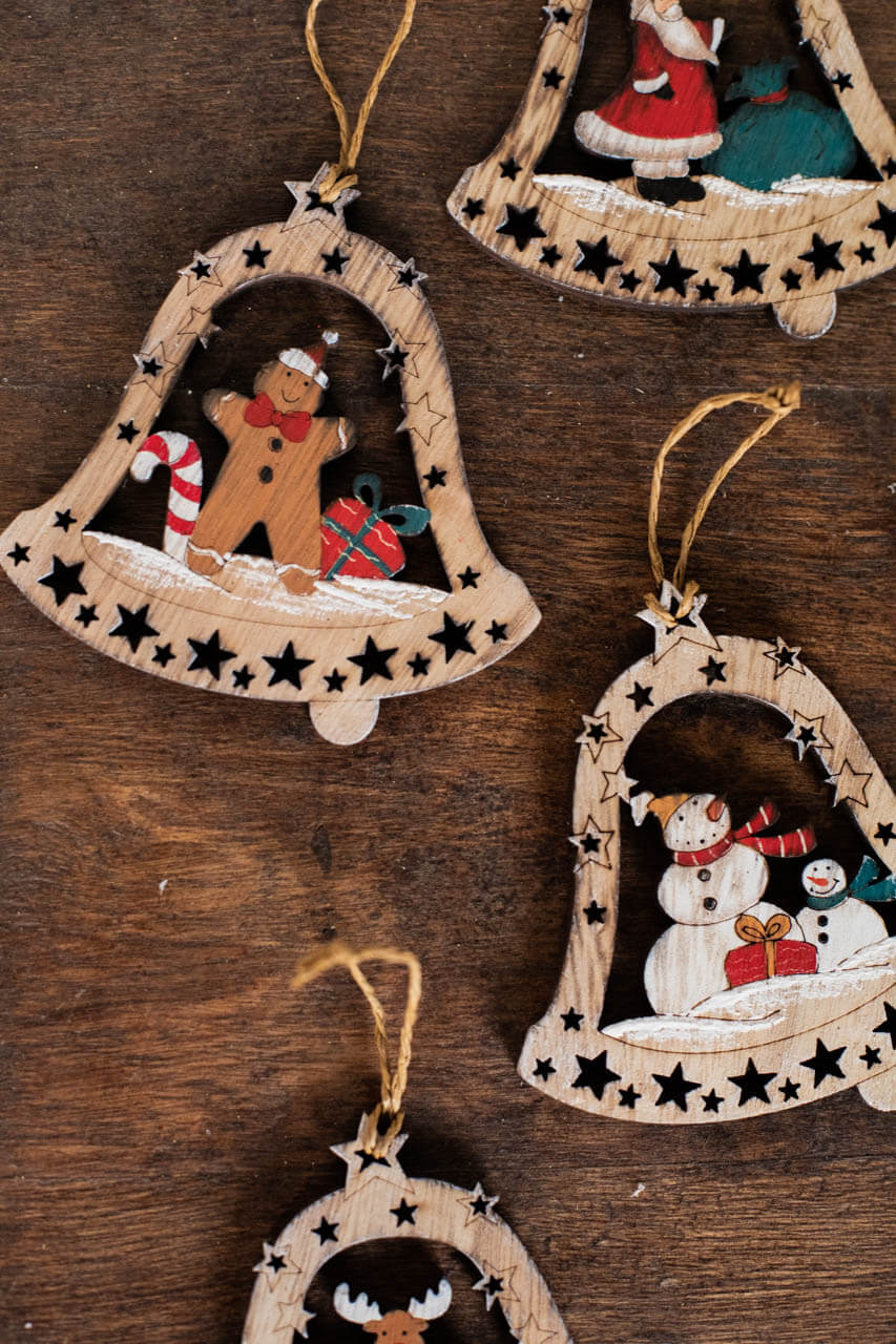 4" Plywood Bell Ornament