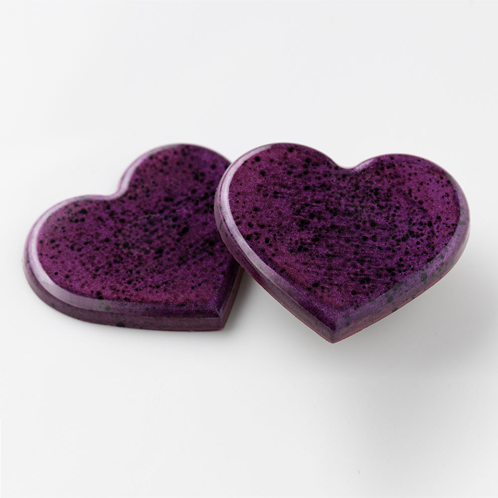 Greyas Polycarbonate Chocolate Mold, Heart by Luis Amado, 12 Cavities