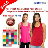 Sport-Tek® Racerback Tank Ladies Posi Charge Competitor Moisture-Wicking Workout Top