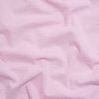 Polyester and Cotton Seersucker - Pink and White Checks - Wylie Collection