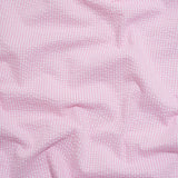 Polyester and Cotton Seersucker - Pink and White Checks - Wylie Collection