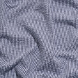 Polyester and Cotton Seersucker - Dark Blue and White Checks - Wylie Collection