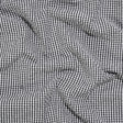 Polyester and Cotton Seersucker - Black and White Checks - Wylie Collection