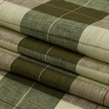 Olive and Lime Big Checks Lightweight Linen Woven