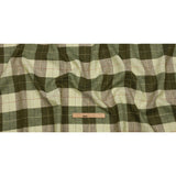 Olive and Lime Big Checks Lightweight Linen Woven