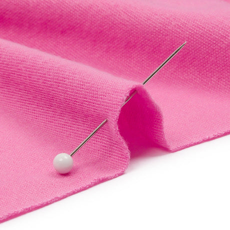 Pink Recycled Polyester Interlock Knit