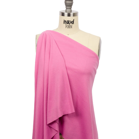 Pink Recycled Polyester Interlock Knit