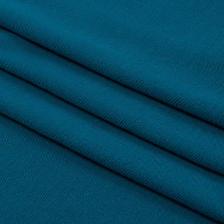 Teal Recycled Polyester Interlock Knit