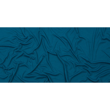 Teal Recycled Polyester Interlock Knit