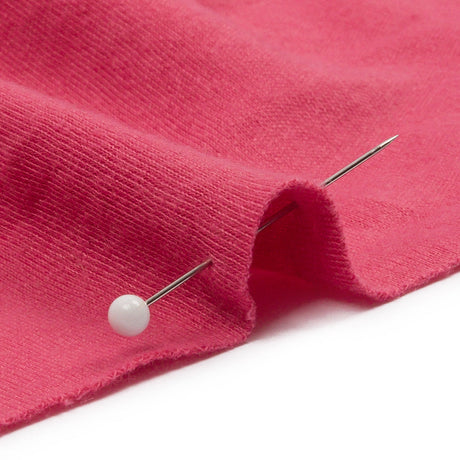 Soft Red Recycled Polyester Interlock Knit
