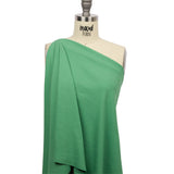 Grass Green Stretch Cotton and Modal 3x3 Rib Knit