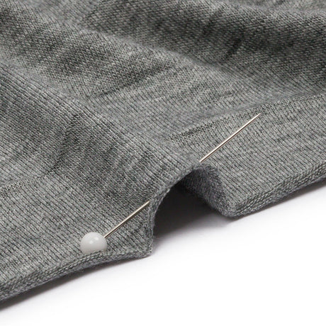 Heathered Gray Stretch Rayon Jersey