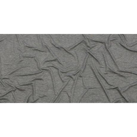 Heathered Gray Stretch Rayon Jersey