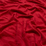 Red Floral Embossed Stretch Polyester Minky