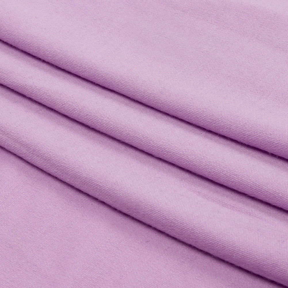 Lavender Recycled Polyester Interlock Knit