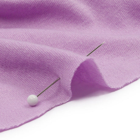 Lavender Recycled Polyester Interlock Knit