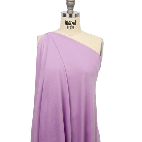 Lavender Recycled Polyester Interlock Knit
