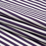 Medium Weight Linen Woven - Eggplant Stripes - Lydia Collection