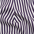Medium Weight Linen Woven - Eggplant Stripes - Lydia Collection