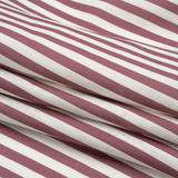 Medium Weight Linen Woven - Dusty Plum Stripes - Lydia Collection