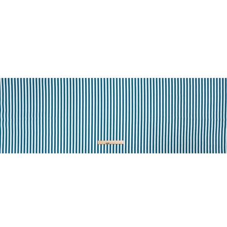 Medium Weight Linen Woven - Teal Stripes - Lydia Collection