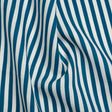 Medium Weight Linen Woven - Teal Stripes - Lydia Collection