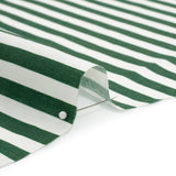 Medium Weight Linen Woven - Hunter Green Stripes - Lydia Collection