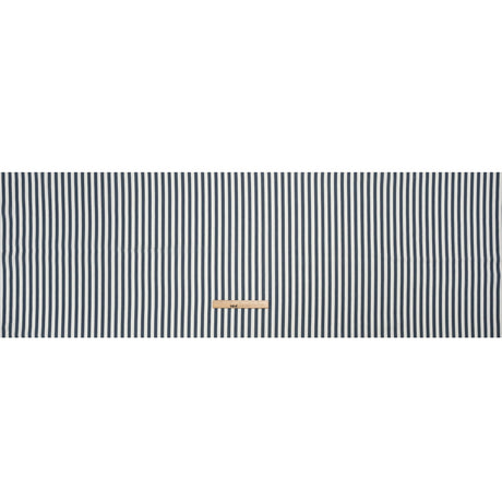 Medium Weight Linen Woven - Steel Blue Stripes - Lydia Collection