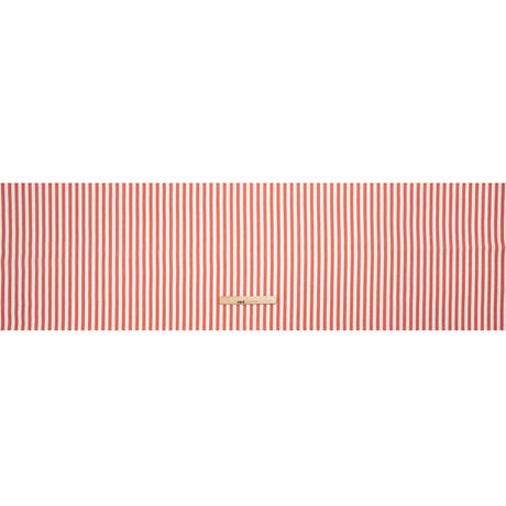 Medium Weight Linen Woven - Coral Stripes - Lydia Collection
