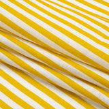 Medium Weight Linen Woven - Citrus Yellow Stripes - Lydia Collection