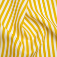 Medium Weight Linen Woven - Citrus Yellow Stripes - Lydia Collection