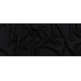 Black Heavy Wool Crepe