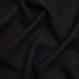 Black Heavy Wool Crepe